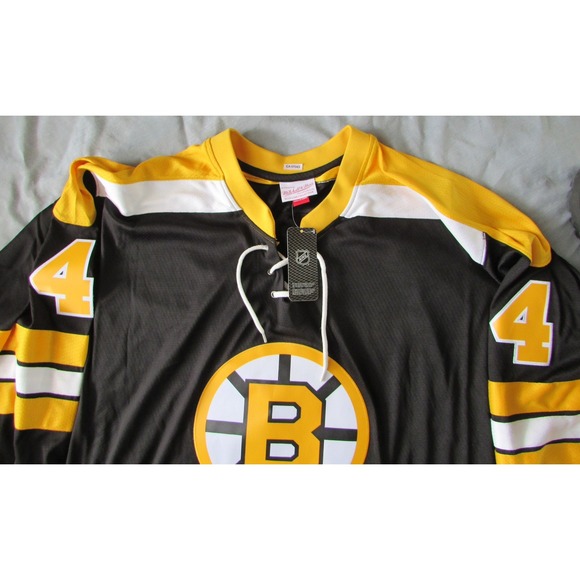 Bobby Orr Boston Bruins Mitchell & Ness 71/72 Blue Line Player Black Jersey 2XLT - Picture 2 of 4